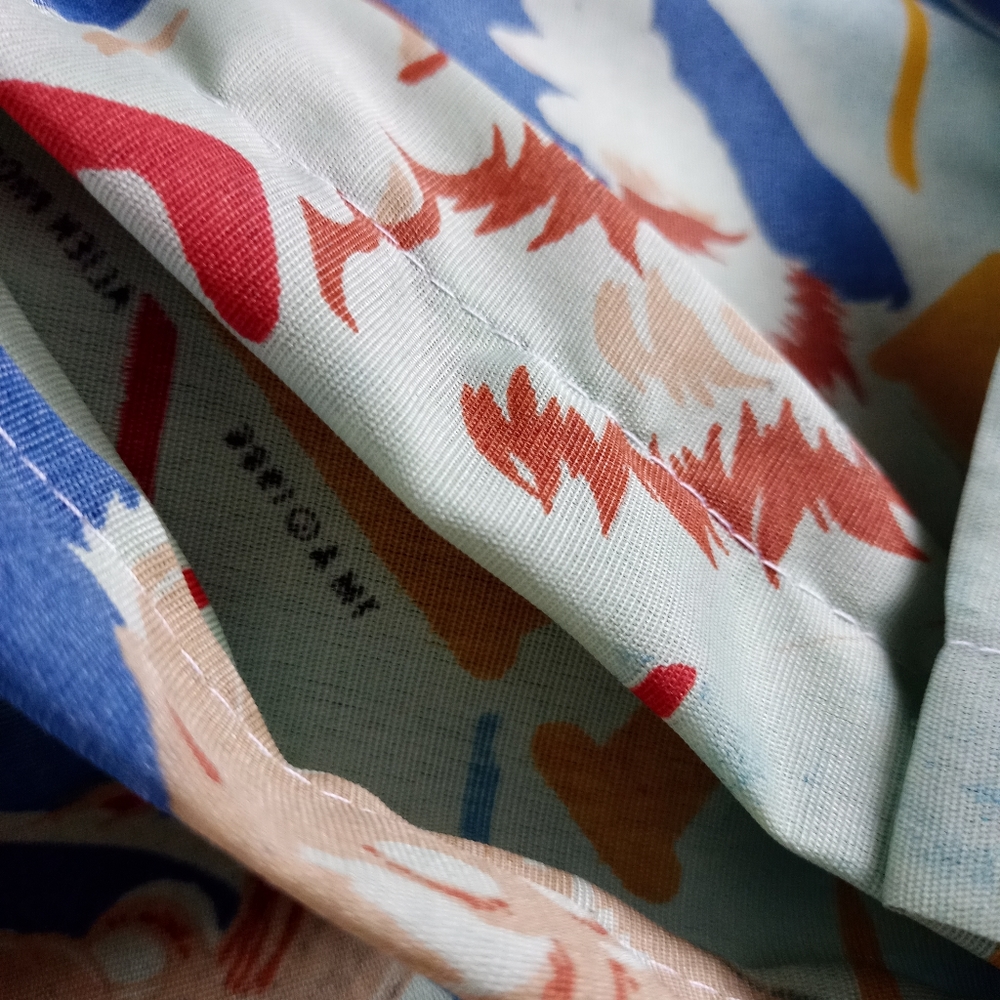 Custom Reworked Vintage 1986 ALF Shorts V.2 Blue Bleach Dip - Picture 4 of 7
